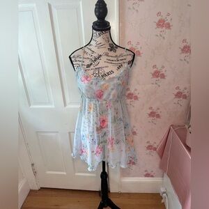 💕 VICTORIA’S SECRET Y2K FLORAL BABYDOLL NIGHTIE